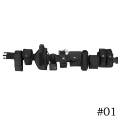 Lightweight Tactical Flashlight Pouch Sets Multifunctional Utility Kit Belt Duty Belt Security Duty Belts With Tool Pouches  Waterproof Golf Belt Men Jeans Ratchet men Wear-resistant Duty Nylon Web Belt with Automatic Buckle