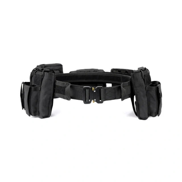 High-quality Durable Waterproof Quick Detachable and Adjustable Security Patrol Multifunctional Waist Belt  High Quality Quick-release Buckle Multi-functional Tactical Belt with Quick Release Accessory Pouches Mountaineering Duty Belt