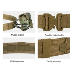 High Quality Tactical Belt Outdoor Training Use Pouch Hunting Accessories Multifunctional Tactical Duty Belt  Wear-resistant multifunctional Nylon Belts Men Quick Release Magnetic Buckle Lightweight Skinny Webbing Golf Belt