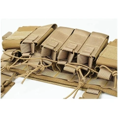 Outdoor Tactical Camouflage Chest Rig Tactical Molle Tactical Chest Rig Vest With Magazine Pouches Tactical Vest Chest Rig Outdoor Tactical Chest Rig for Hunting Lightweight Tactical Chest Vest with Mag Pouch Tactical Modular Chest Rig