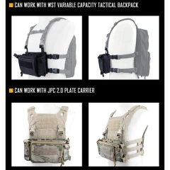 Tactical Gear Chest Rig Bags Heavy Duty Tactical Micro Chest Rig with Mag Pouch Lightweight Camo Tactical Vest Customized Training Chest Rig with Mag Pouch High Quality Tactical Chest Rig Molle Pouches Tactical Training Vest
