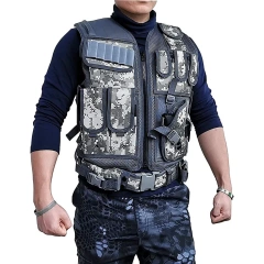 Mesh Breathable Wear-resistant Vest Adjustable Durable Training Uniform with Detachable Belt & Holster Training Vest  Breathable Right Hand Training Vest Men Workout Adjustable sports equipment Vest