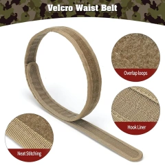 High Density Material Adjustable Outdoor Multifunctional Pockets Quick Release Tactical Heavy Duty Sport Enthusiasts Belt  Detachable Utility Belt Adjustable Comfortable Heavy Duty Tactical Belt for Daily Commuting Hunting Simulated Training