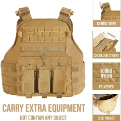 Training Modular Breathable Hiking Training Vest Sports Training Equipment Security Wear-resistant Vest  Outdoor Training outdoors Breathable Vest Adjustable lightweight Fit Adult vest