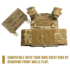 Customized Hiking Training Chest Rig Vest Breathable Tactical Training Vest High Quality Hunting Breathable Training Vest Training Vest Outdoor Quick Release Ultra-Light Adjustable outdoors Breathable Vest Breathable Assault Training Vest