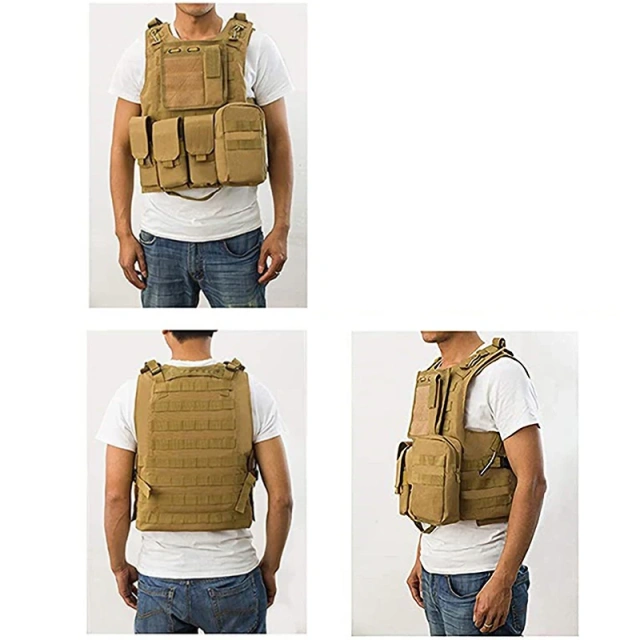 Hot Selling Multifunctional Hunting Vest Wear-Resistant Tactical Vest for Outdoors Breathable Training Hunting Vest Training outdoors Breathable Vest Adjustable Assault Training Paintball Vest