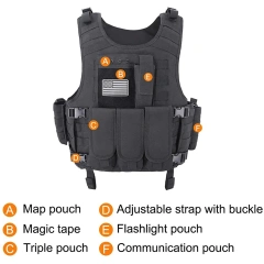 Wholesale Training Equipment Security Vest Training Vest Outdoors Breathable Vest Outdoor Hiking Equipment  Adjustable Weighted Workout Vest Training Designed Endurance Strength Training Vest