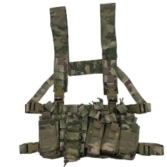 Hunting Accessories Harness Tactical Rig Vest Heavy Duty Camo Tactical Rig Multipurpose Tactical Chest Rig military Tactical Equipment Chest Rig Heavy Duty Tactical Vest Safety Chest Rig Outdoor Training Rig