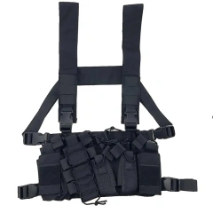 Customized Outdoor Hunting Training Vest Chest Rig Heavy Duty Tactical Rig Vest with Mag Pouch Tactical Chest Vest Rig Custom Tactical Equipment Chest Rig Outdoor Protective Tactical Rig for Chest High Quality Tactical Chest Rig Bag