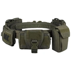 Wholesale High Quality Multifunctional Tactical Belt with Quick Release Accessory Pouches Premium Wholesale Duty Belt for Men  Multifunctional Security Training Belts Outdoor Tactical Training Utility Kit Duty practical Belt with Pouch Supplies