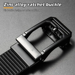 Wear-resistant Lightweight Nylon Web Work Belt with Automatic Slide Buckle Adjustable Men's Ratchet Tactical Belt  High Quality Premium Adjustable Tactical Duty Belt Set High density Material Nylon Adjustable Quick-Release Tactical Belt