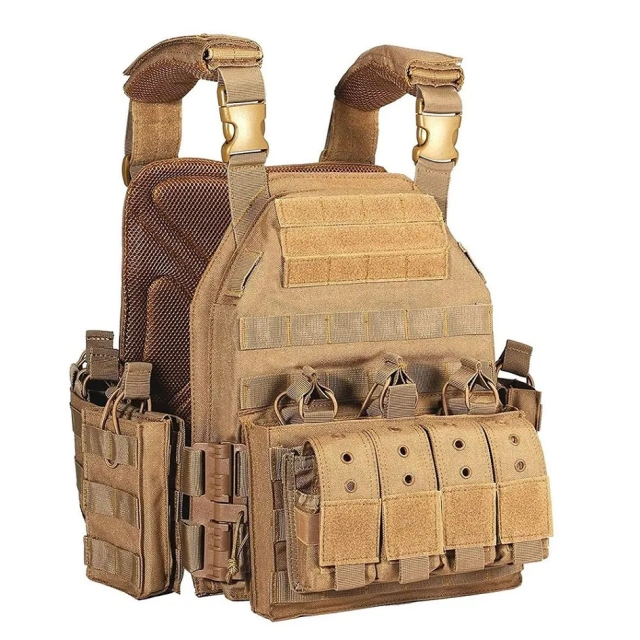 High Quality Youth Adjustable Adults Stab-proof Training Vest Men Quick Release Outdoors Thickened Breathable Vest  high-quality Durable Training Vest with Outer Pouches Assault Backpack and Hydration Pack