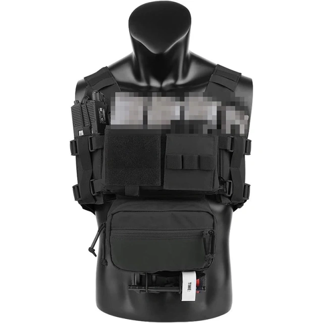 Tactical Micro Chest Rig with Pouches Tactical Chest Rig Vest Bag for Camping Hiking Training Tactical Chest Rig Hot Sale Outdoor Tactical Accessory Molle Vest Tactical Pouch Bag Vest Tactical Camouflage Chest Rig Harness for Tactical