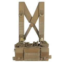Tactical MOLLE Chest Rigs with Magazine Pouch Harness Tactical Chest Rigs for Hunting Tactical Plate Carrier Vest Tactical Chest Pouches Rig with Mag Pouch Tactical Vest for Chest Multifunctional Tactical Hunting Modular Rig Vest