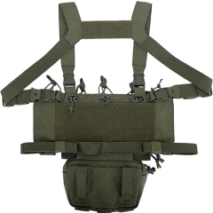 Outdoor Tactical Chest Mini Rig Multifunctional Training Vest with Mag Pouches Adjustable Tactical Vest Chest Rig Tactical Gear Chest Rig Bags Heavy Duty Tactical Micro Chest Rig with Mag Pouch Lightweight Camo Tactical Vest