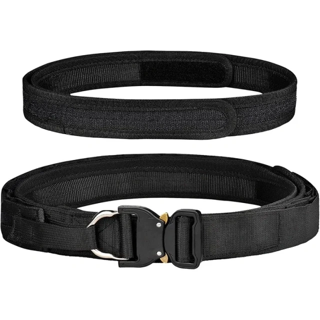 High Quality Wholesale Wear-resistant Tactical Durable Duty Belts Adjustable Training Wholesale Molle Belts  High Quality Adjustable Training durable Men Hiking Hunting Pants Belt Tactical Stretch Web Nylon Belt