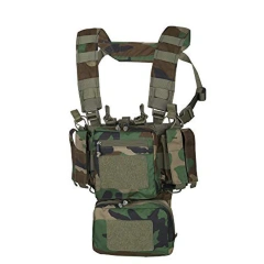 Customized Training Tactical Mini Rig Heavy Duty Camouflage Harness Vest Tactical Chest Rig Tactical Chest Rig Harness Customized Heavy Duty Camouflage Chest Rig Protective Tactical Vest for Hunting Multi-pouches Tactical Carrier Vest