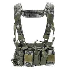 Field Equipment Tactical Chest Rig Vest with Mag Pouches Camouflage Tactical Chest Rig Multi-function Tactical Chest Rig military Training Chest Rig with Mag Pouch High Quality Tactical Chest Rig Molle Pouches Tactical Training Vest