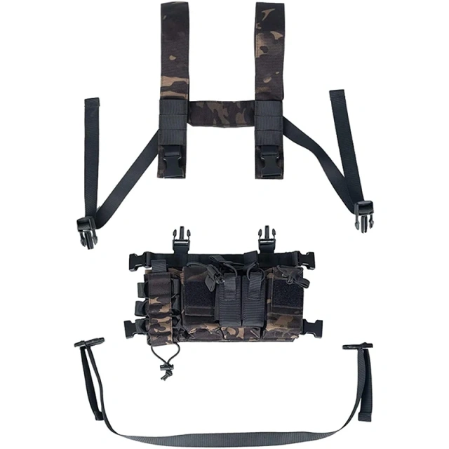 Top Selling Hunting Training Vest Men Hunting Training Chest Rigs Outdoors Breathable Tactical Vest for Training  Assault Back Panel Zip On and Fixing Training Panel Vest stab-proof sports equipment security vest