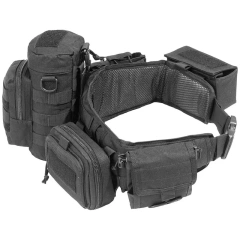 High Duty High Material Comfortable Tactical Belt Tactical Duty Belts Breathable Mesh Utility Belt with Accessories Pouches  High Quality Wholesale Tactical Men's belt Nylon Canvas Work Belt with Heavy Duty Quick Release Metal Buckle