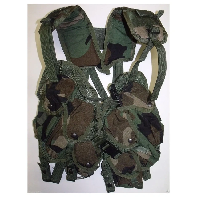 Adjustable Outdoors Breathable Training Camouflage Wear-resistant Enhanced Training Load Bearing Hiking Vest  Lightweight stab-proof vest fashion Radio Chest Harness Chest Front Pack Pouch Holster Vest