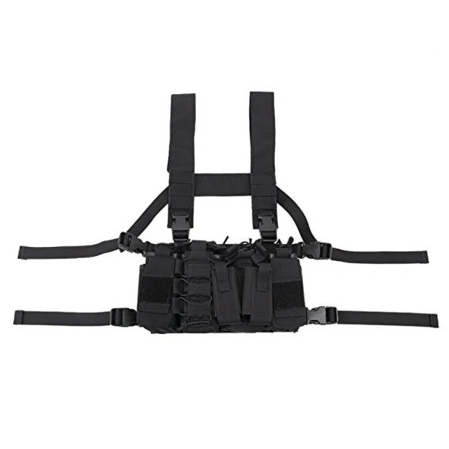 Outdoor Tactical Gear Vest With Magazine Pouch Molle Tactical Training Chest Rig Vest Heavy Duty Tactical Vest Chest Rig Customized Tactical Gear Vest Pouch Outdoor Tactical Molle Rig Vest Good Quality Tactical Training Chest Rig