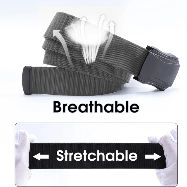 Wear-resistant Sports Stretch Belt Tactical Nylon Belts with Buckle Work Casual Outdoors Men's Tactical Belt  High Quality Men Ratchet Sports Training Belt Tactical Nylon with Automatic Slide Buckle Casual Golf Belt