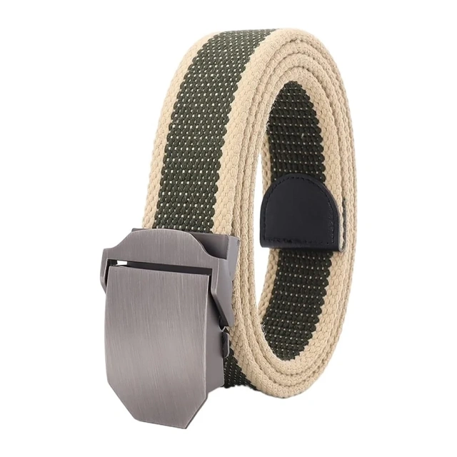 Adjustable Outdoor Adjustable Sports Canvas Belt Men's Youth Belt Casual Jeans Automatic Buckle Tactical Belt  Adjustable sport enthusiasts Tactical Trimmings Security Belts Training Safety practical Belt Utility Duty Waist Support  Equipment