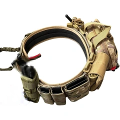 High Quality Wholesale Full Kit with Pouches and Inner and Outer Belt Included Durable Tactic Multifunctional Waist Belt  Modular Equipment Security Utility Tactical Belt with Components Pouches Bags Holster for Security Hunting tactic Waist Belt