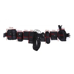 Adjustable Multifunctional High Quality Training Security Belts Outdoor Tactical Training Utility Kit Duty Belt With Pouch Set  Wholesale Men's Wear-resistant Ratchet Casual Web Belt Nylon Strap Waist Training durable Tactical Belt