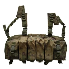 Field Equipment Tactical Vest Chest Rig Molle Magazine Carrier Pouch Outdoor Durable Sports Training Hunting Vest Lightweight Tactical Carry Chest Rig Multifunctional Tactical Chest Hanging Vest with Pouch