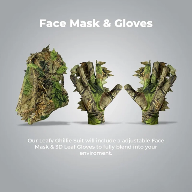 Outdoor Adventure Clothing Ghillie Suit for Men Hunting 3D Leaf Gillie Suit Camo Hunting Gillies Camo Hunting Suits Outdoor Adventure Clothing Ghillie Suit for Men Hunting 3D Leaf Gillie Suit Camo Hunting Gillies Camo Hunting Suits