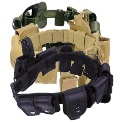 Adjustable Sport Enthusiasts Tactical Trimmings Security Belts Training Safety Practical Belt Duty Waist Support  Equipment  Hot selling Nylon Elastic Stretch Tactical Belts Men Work sport Wear Heavy Duty Durable Sports Belts