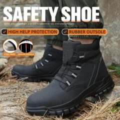 Durable Tactical Oxford Work Boots Outdoor Hiking Sneaker Anti-smash Indestructible Protection Boots multifunctional Boots Fashionable Men Women Tactical Winter Thermal Athletic wear-resistant Minimalist Sneakers Snow multifunctional Oxford Boots