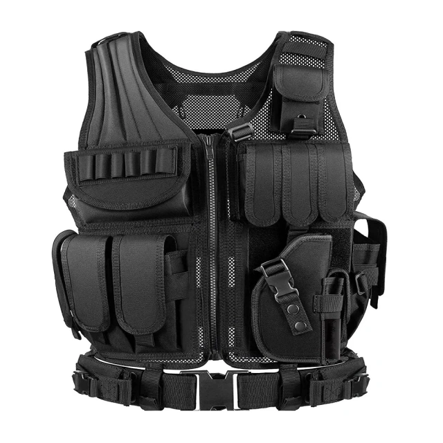 Wholesale Hunting Breathable Training Vest for Men Outdoor Training Vest High Quality Tactical Wear-resistant Training Vest high-quality stab-proof Sports Training vest stab-proof sports equipment Training Weight Vest