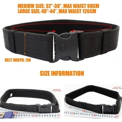 Lightweight Detachable Mountaineering Modular Equipment Tactical Duty Belts Kit with Pouches Duty Belt Rig Duty Gear Kit  Men's high-quality Training Durable Tactical Belt Heavy Duty Webbing Adjustable Style Nylon Belts