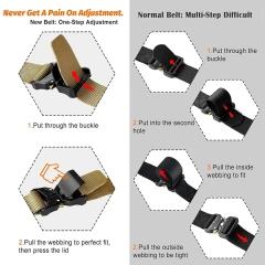 Tactical Multifunctional Wear-resistant Men Work Belt New Quick-Release Buckle Belt with Molle Pouch  Waterproof multifunctional Wear-resistant Nylon Belt Adjustable Training Outdoor Web Belt Tactical Webbing Belt