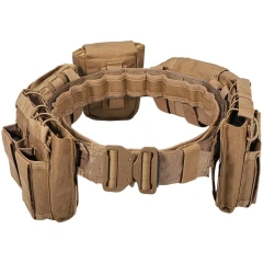 Adjustable Modular Equipment High Density Material Tactical Belts for Men Tactical Heavy Duty Belts Utility Belt with Pouches  Adjustable Durable Training Sports Training Ratchet Belts Buckle Double-sided Nylon Strap Belts