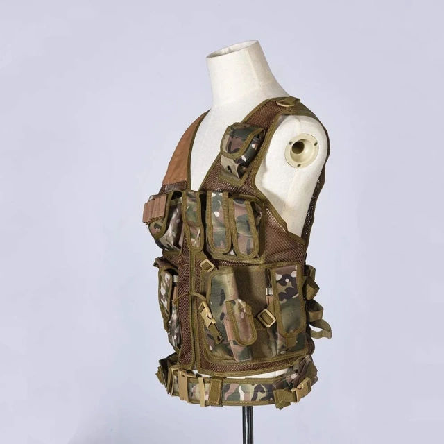 Outdoor Training Vest Ultra-Light Breathable Vest Adjustable for Adults with Games or Training  Breathable Training Vest Tool Belt with Medium Pouches Weight Dispersal Work Vest