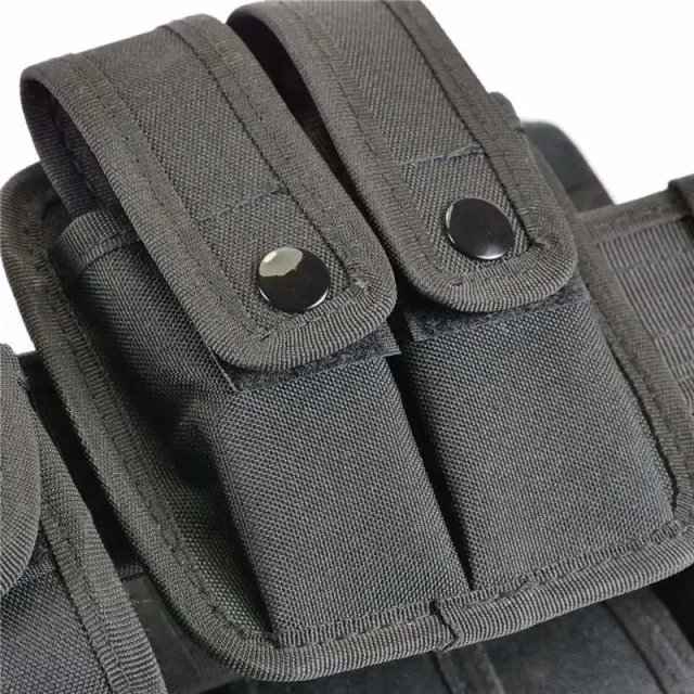 Multifunctional Practical Training Duty Belt Kit with Pouches Tactical Equipment System Set Utility Outdoor Camping Hunting Belt  Durable Sports Elastic Belts High Quality Adjustable Training Tactical Webbing Stretch Outdoor Tactical Belt