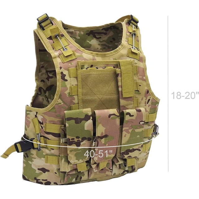 Wholesale Lightweight Hiking Outdoors Breathable Tactical Vest Assault Soft Tactical Hunting Vest Adjustable Training Vest Training outdoors Breathable Vest Training equipment Breathable security vest
