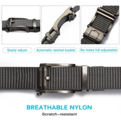 Men Wear-resistant Nylon Web Tactical Belt with Automatic Slide Buckle Golf Men Adjustable Tactical Belt  Multi functional wear-resistant outdoor waistband with nylon special training belt Wholesale enthusiast outdoor buckle waistband
