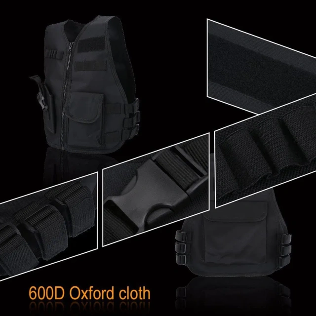 Wholesale Children Hiking Camouflage Vest Breathable Kids Tactical Waistcoat Assault Training Wear-resistant Protective Vest   Training Vest Mesh Light outdoors Breathable stab-proof Vest Breathable Lightweight Hunting Vest