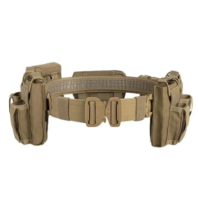 Outdoor Wear-resistant Nylon Detachable Adjustable Multi-Function Set Nylon Waist Seal for Men and Women Tactical Belt  Wear-resistant Lightweight Sports Training Men's Adjustable Training Tactical Belt Heavy Duty Buckle Belt