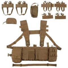 Best Selling Hunting Rig Harness for Tactical Heavy Duty Tactical Chest Hanger Rig Outdoor Tactical Chest Pack Rig military Outdoor Tactical Vest Chest Rig Tactical Chest Rig Adjustable Detachable Tactical Molle Chest Rigs
