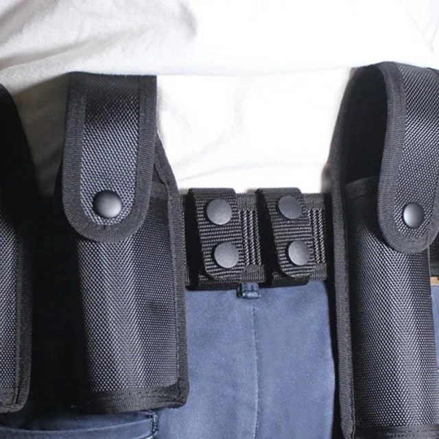 Wholesale Adjustable Thickened Tactical Belt Camping and Everyday Use Buckle Accessories Double Snap Buckle Nylon Tactical Belts   High Quality Wholesale Sports multifunctional Tactical Belt Men Rigger Durable Nylon Web Work Belt