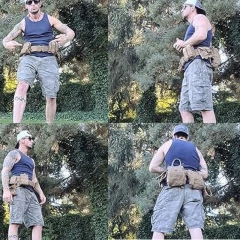 Wholesale Multifunctional Sport Enthusiasts Tactical Belt Fashionable Wear-resistant Duty Belt Quick-Release with Pouches  Hot selling Breathable Hiking Rigger Nylon Web Work Belt with Heavy Duty Quick Release Buckle Tactical Belt