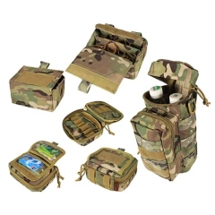 Tactical Waistband Hunting Waist Security Gadget Pouch Waist Bag with Pouches Multi Functional Carrying Equipment Belt  Hot Sell Wholesale Training Ratchet multifunctional Belt Men Nylon Web Tactical Belt with Automatic Slide Buckle