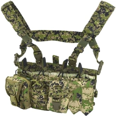 Training Molle Chest Rig Wagner Russian Durable Vest  Training Vest Adjustable Quick Release Modular Splash-Proof Training Vest for Breathable Paintball Outdoor Training Training Vest Assault Training Vest Ultra-Light Breathable for Outdoor Sports