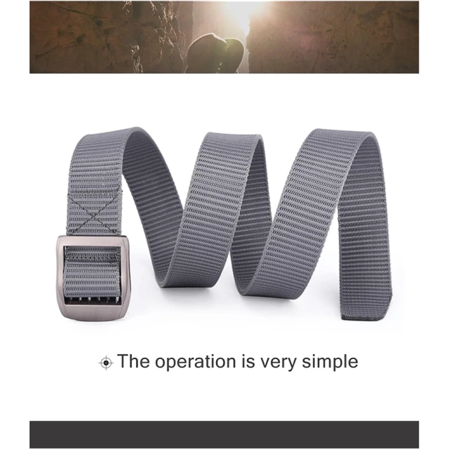 Men's Wear-resistant Sports Training Nylon Web Work Belt Durable Simple Everyday Riggers  Tactical Belt  Durable Waterproof multifunctional Nylon Belts high-quality Men Adjustable Canvas Tactical Men Belt